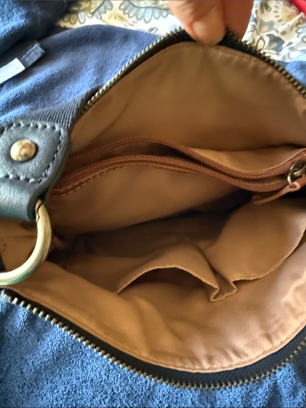 The Sak Navy Crossbody Bag with Patterned Strap - Picture 4 of 4